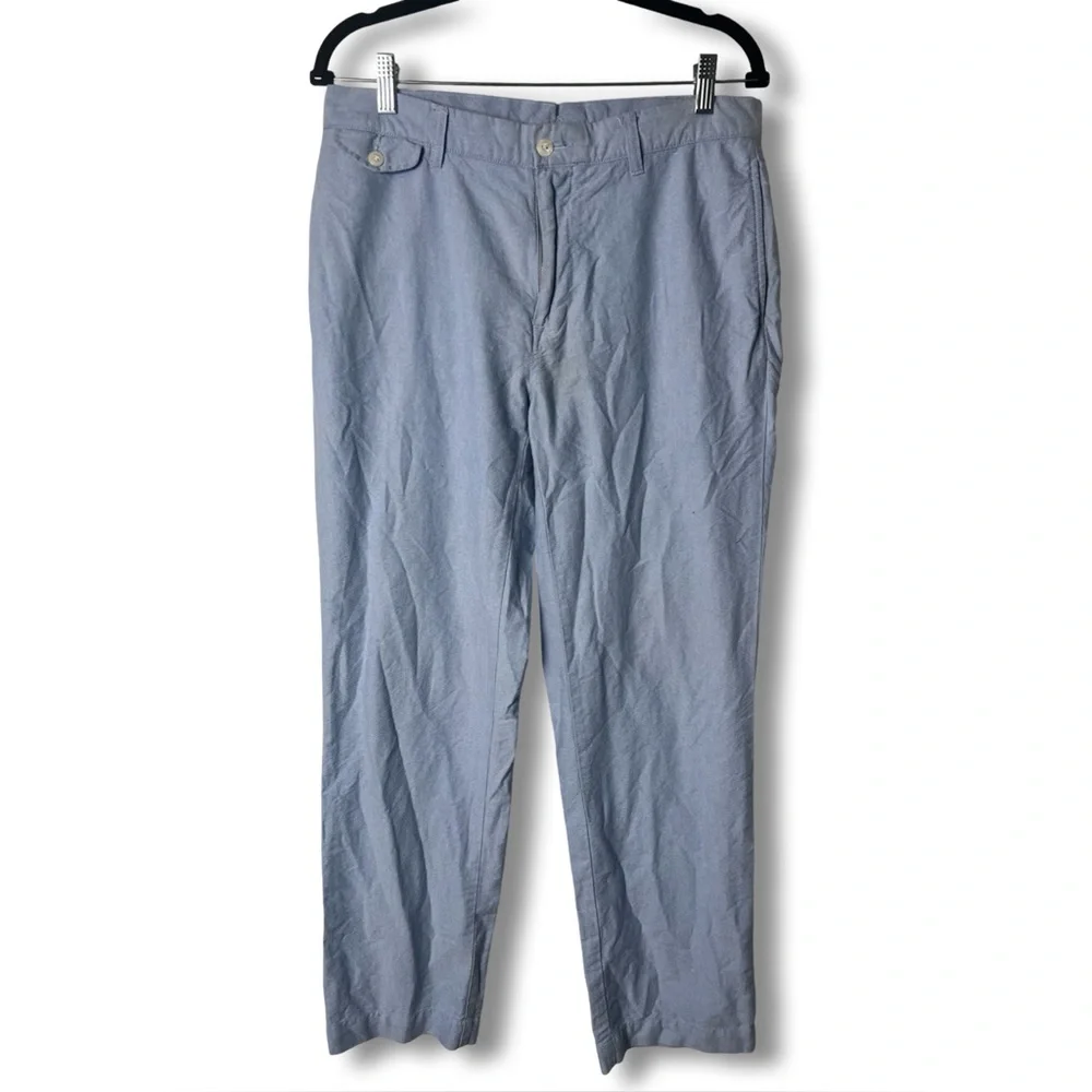 Polo Ralph Lauren Men's Classic Fit Blue Cotton Chino Trouser Pants Sz. 34x32